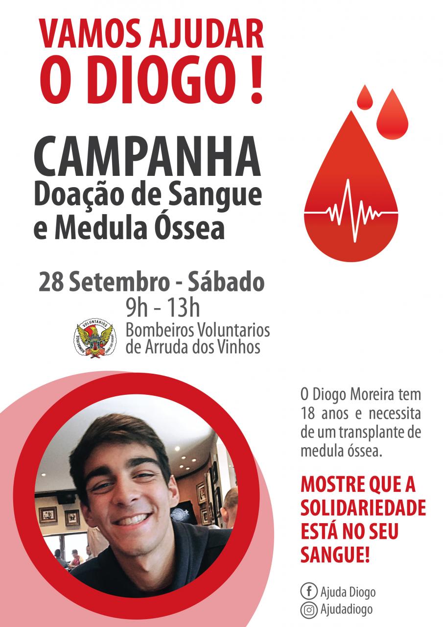 Vamos Ajudar o Diogo - Campanha de Doação de Sangue e Medula Óssea