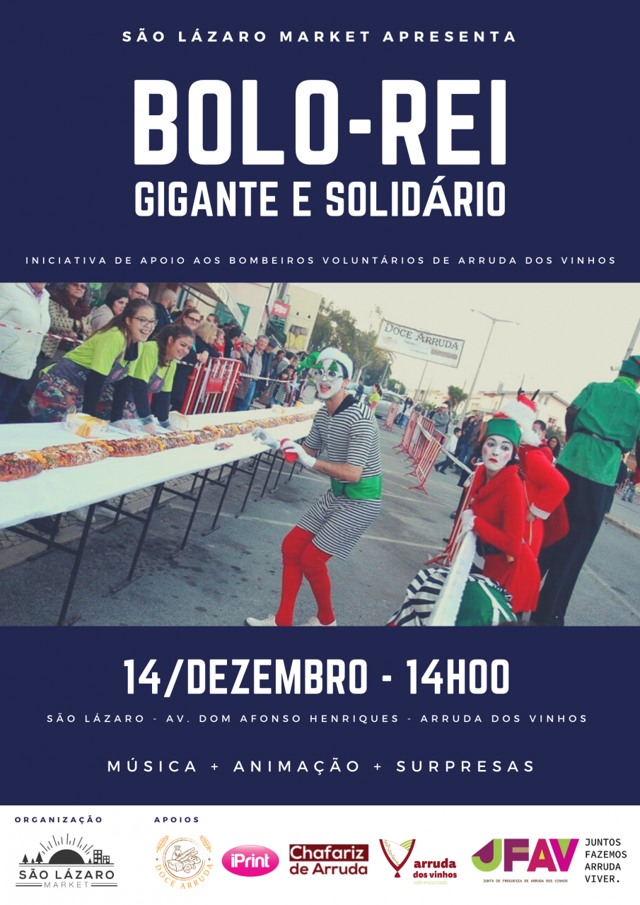 Bolo-Rei Gigante e Solidário